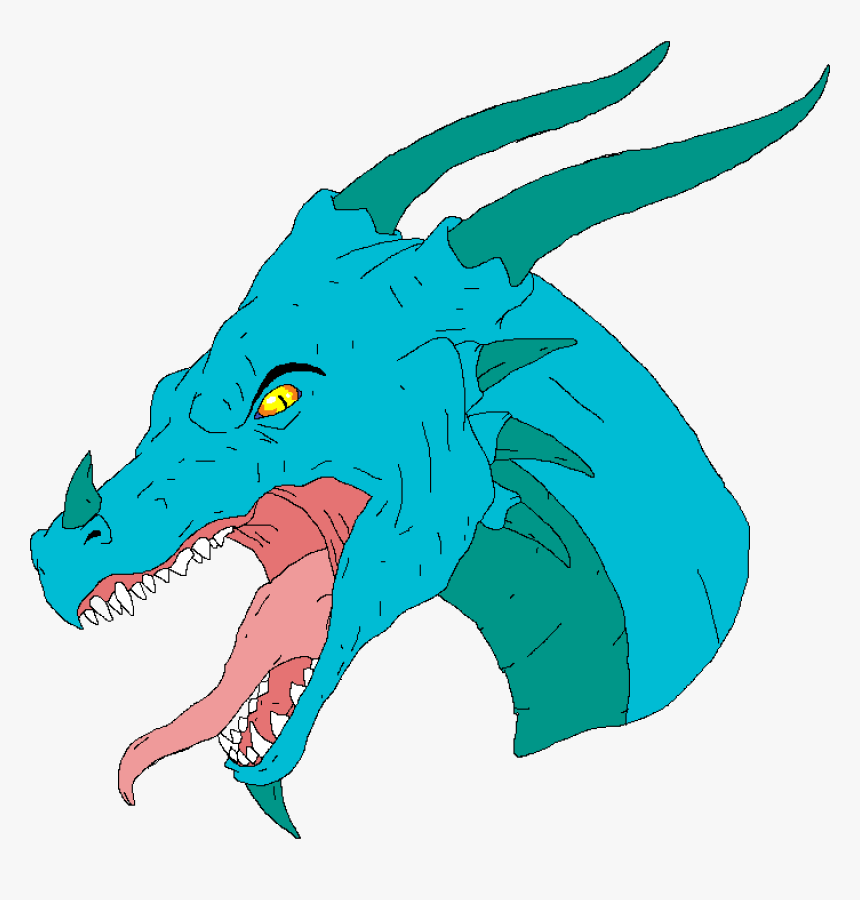 Calm Dragon Head Drawings, HD Png Download, Free Download