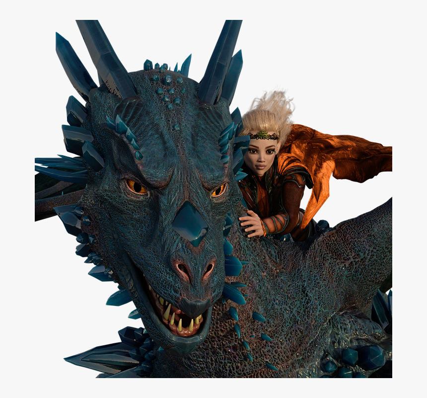 Dragon, Face, Dragon Rider, 3d, Fantasy, Mythical - Dinosaur, HD Png Download, Free Download