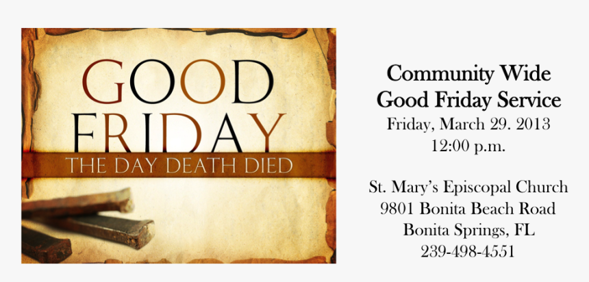Good Friday Service - Wood, HD Png Download, Free Download