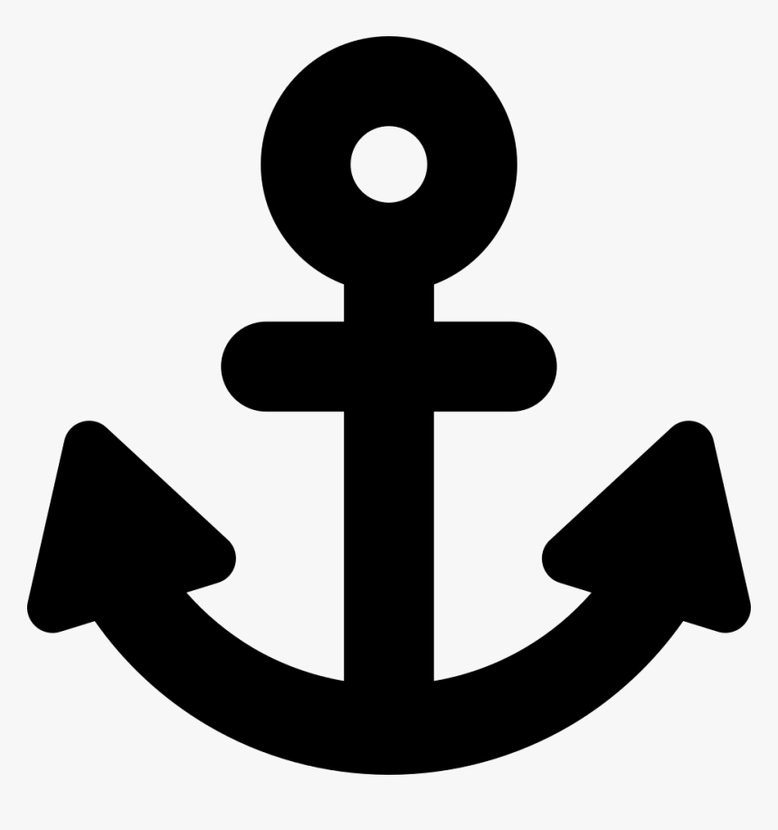 Anchor,symbol,line,clip Art - Ancla Silueta Vector, HD Png Download, Free Download