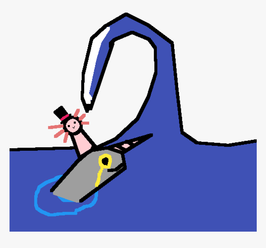 Axolotl On A Narwhal , Png Download, Transparent Png, Free Download