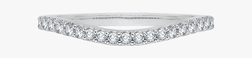 Carizza 18k White Gold Carizza Wedding Band - Engagement Ring, HD Png Download, Free Download