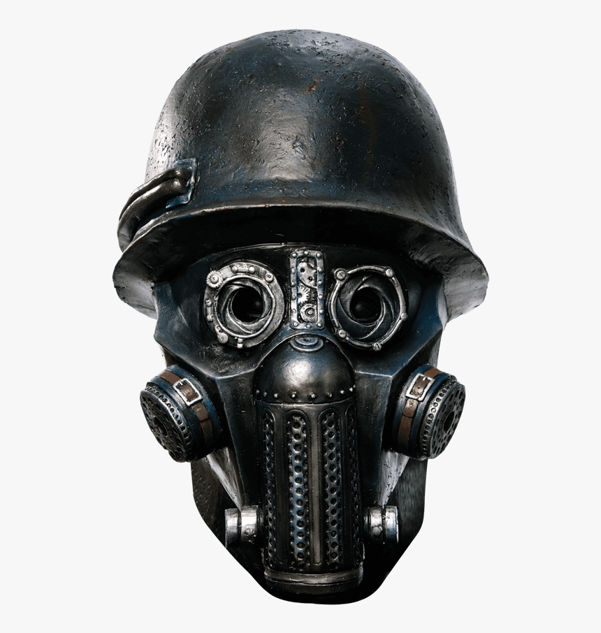 Deluxe Overhead Latex Gas Mask - Scary Gas Mask Soldier, HD Png Download, Free Download