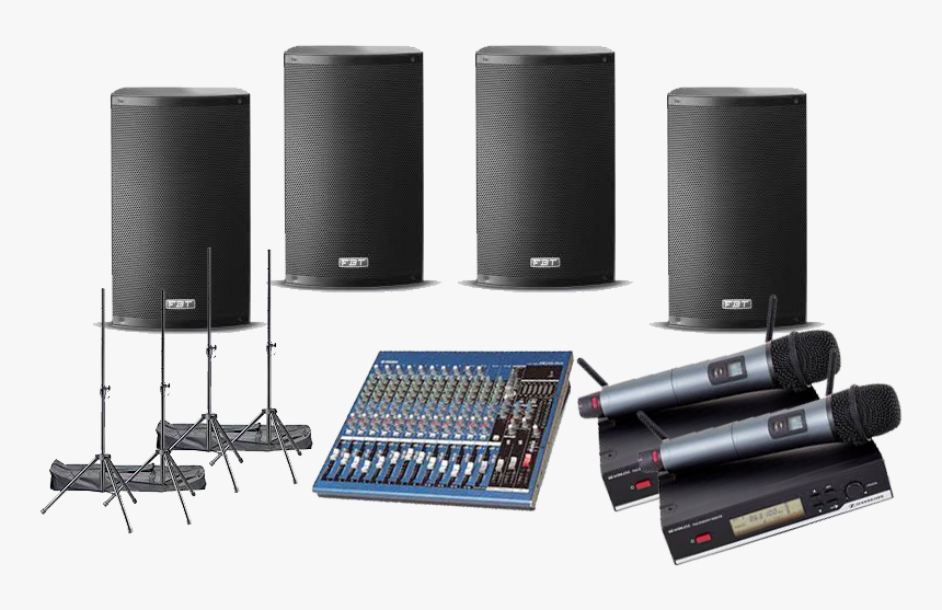 4 Speaker Pa System Hire Uk Event Services - Computer Speaker, HD Png Download, Free Download