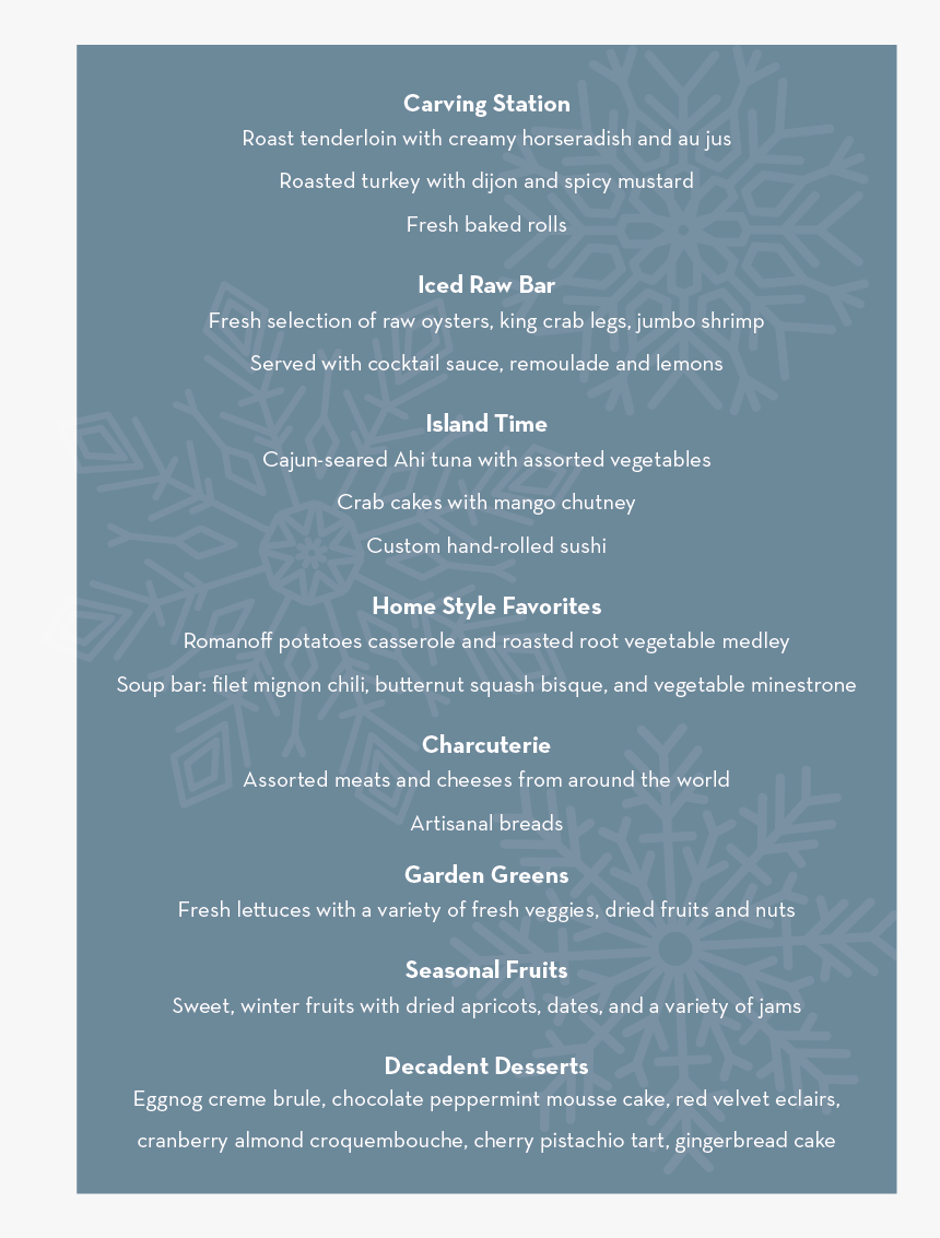 Winter"s Dinner Menu - Calligraphy, HD Png Download, Free Download