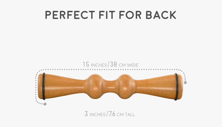 Wooden Back Roller & Massager - Wooden Back Roller, HD Png Download, Free Download