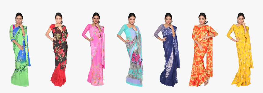 Suguna 7 Georgette Saree Collections"
 Title="suguna - Sari, HD Png Download, Free Download