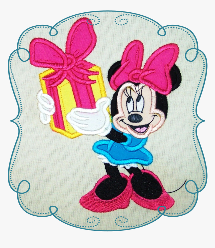 Happy Birthday Mandy - Minnie Mouse With Present, HD Png Download, Free Download