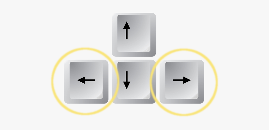 Yslife® Wiki - Left And Right Arrow Keys, HD Png Download - kindpng