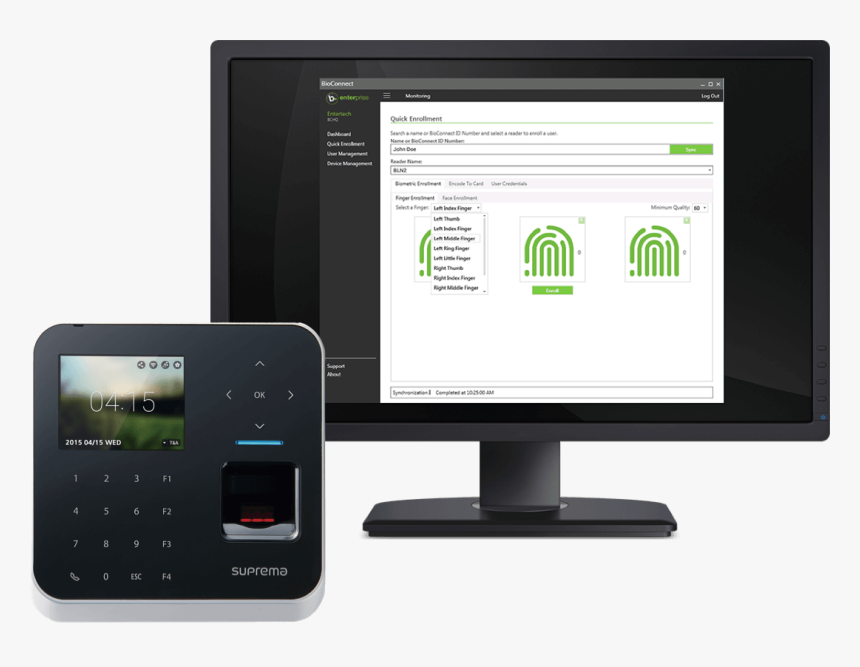 Biometric Access Control Software, Bioconnect Enterprise, - Personal Computer, HD Png Download, Free Download