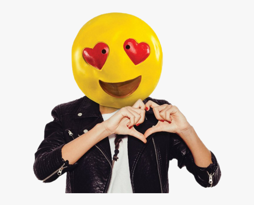 Smiley Halloween Png Transparent Picture - Heart Eyes Emoji Mask, Png Download, Free Download