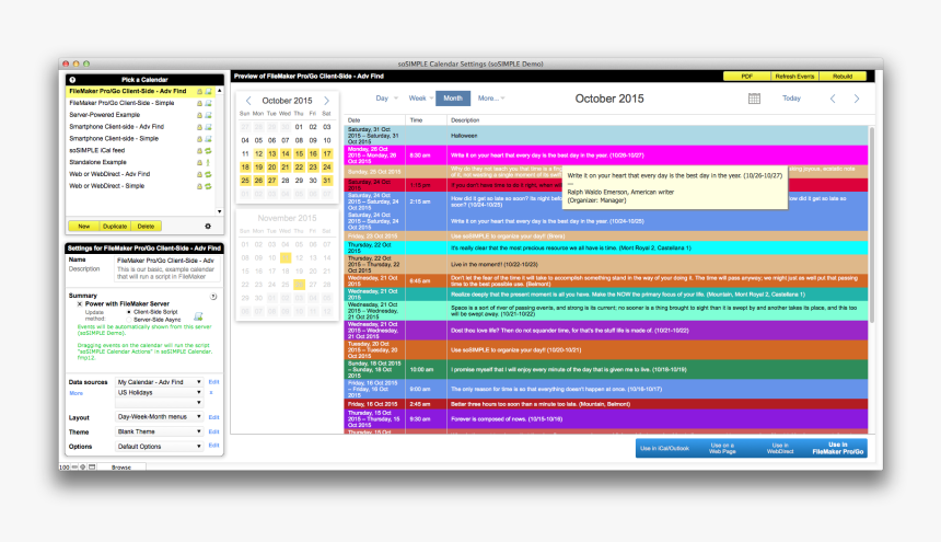 Filemaker Calendar, HD Png Download, Free Download