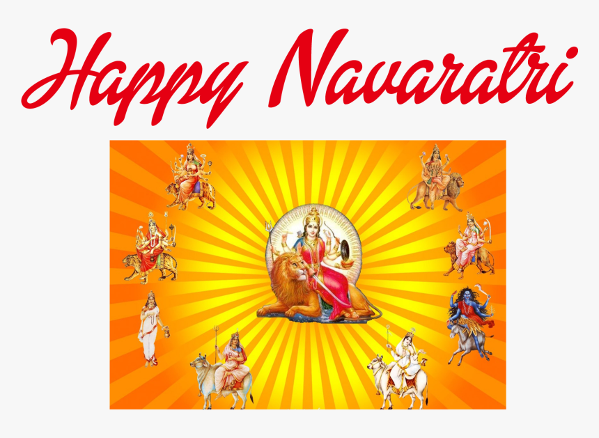Happy Navaratri Png Hd Photos - Happy Navratri Nav Durga, Transparent Png, Free Download