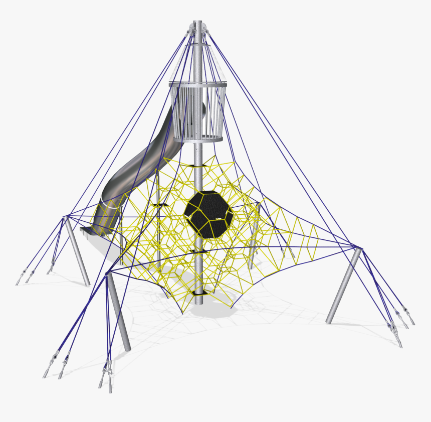 Large Octa Net With Crows Nest And Stainless Steel - Tent, HD Png Download, Free Download
