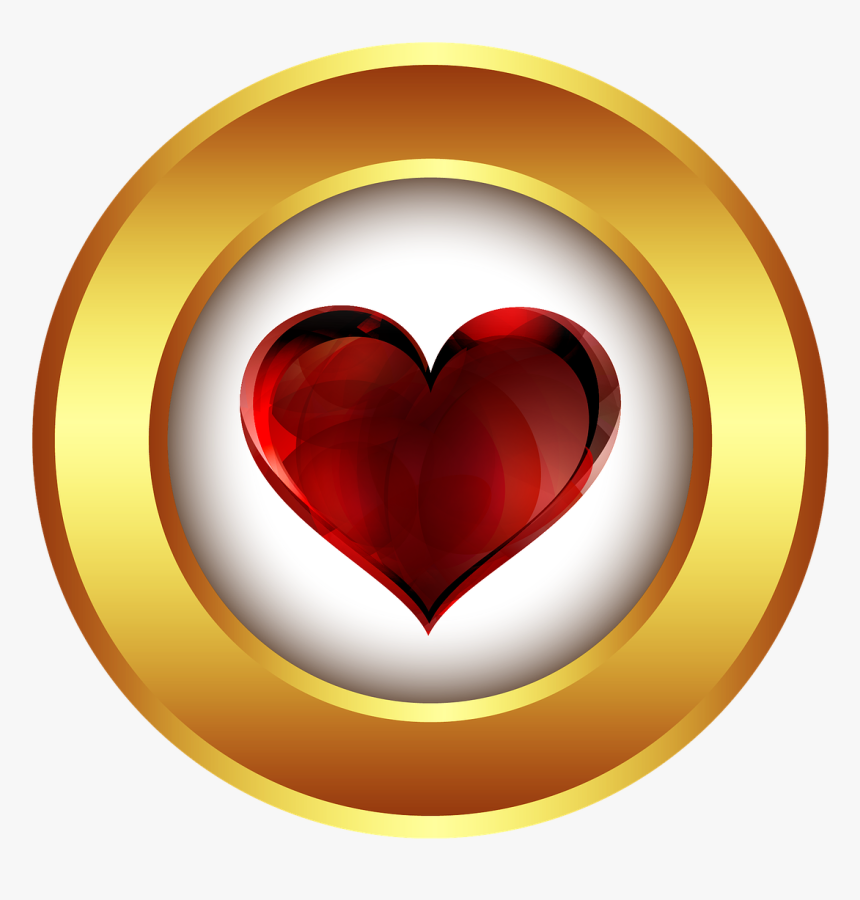 Medal Heart Png, Transparent Png, Free Download