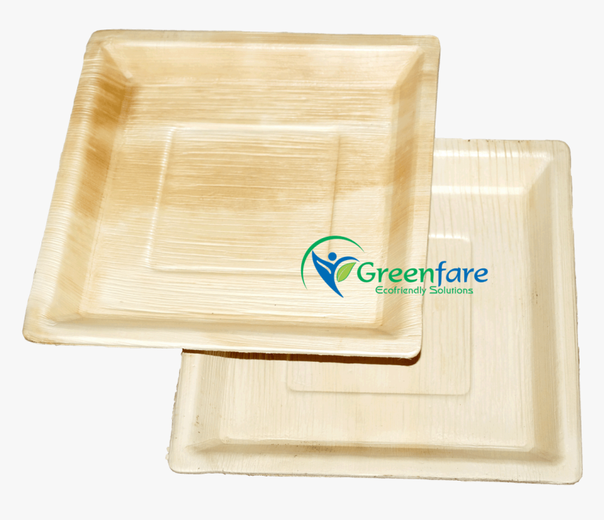 Eco-friendly Areca Leaf Square Plates - Plywood, HD Png Download, Free Download