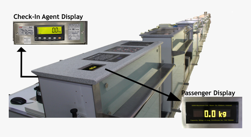 Airport Bag Weigh And Check In System - Airport Check In Scales, HD Png Download, Free Download