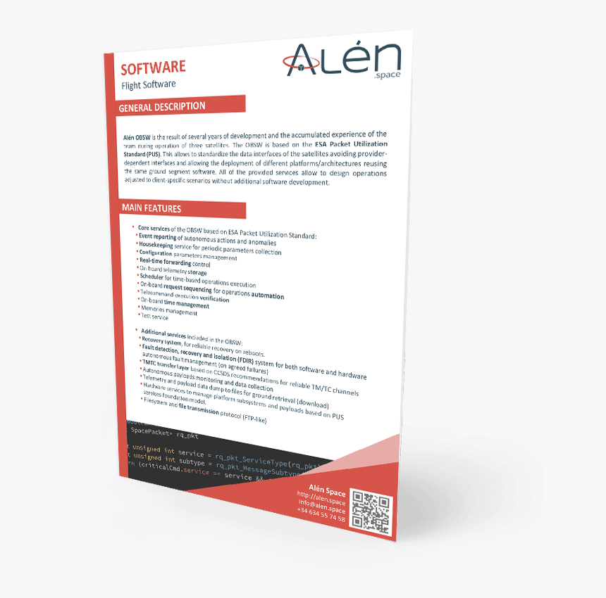 Alén Space Obsw - Brochure, HD Png Download, Free Download