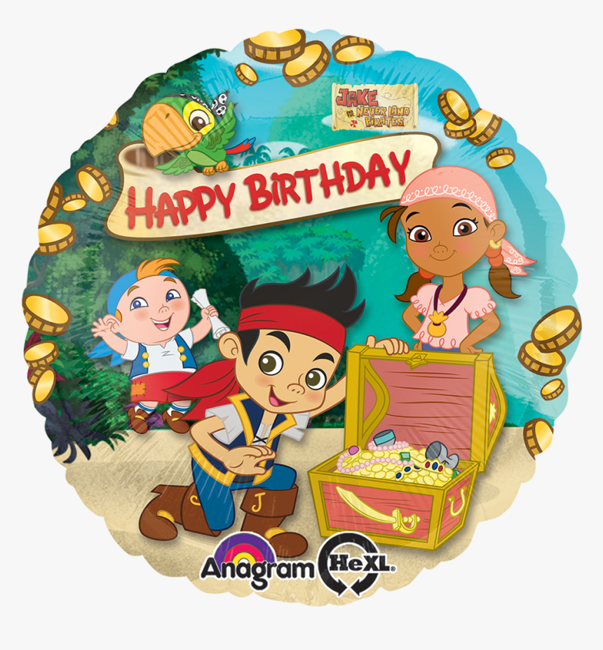 Jake & Neverland Pirates Foil Balloon, HD Png Download, Free Download