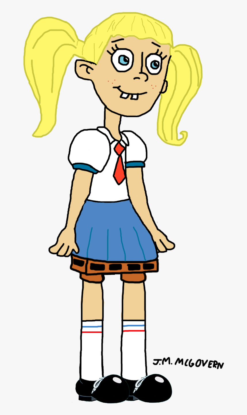 Felt Like Drawing That Spongebob-looking Girl From - Cartoon, HD Png Download, Free Download