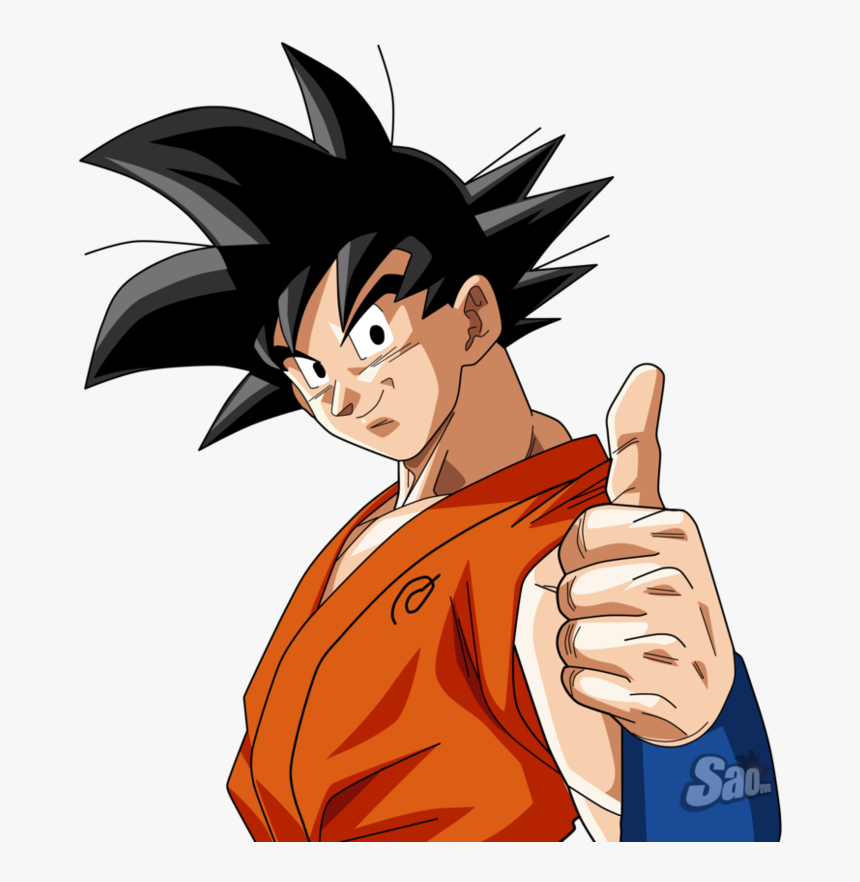 Thumb Image - Goku Thumbs Up Png, Transparent Png, Free Download