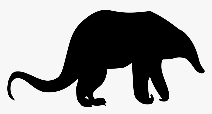 Transparent Aardvark Png - Anteater Silhouette Png, Png Download, Free Download