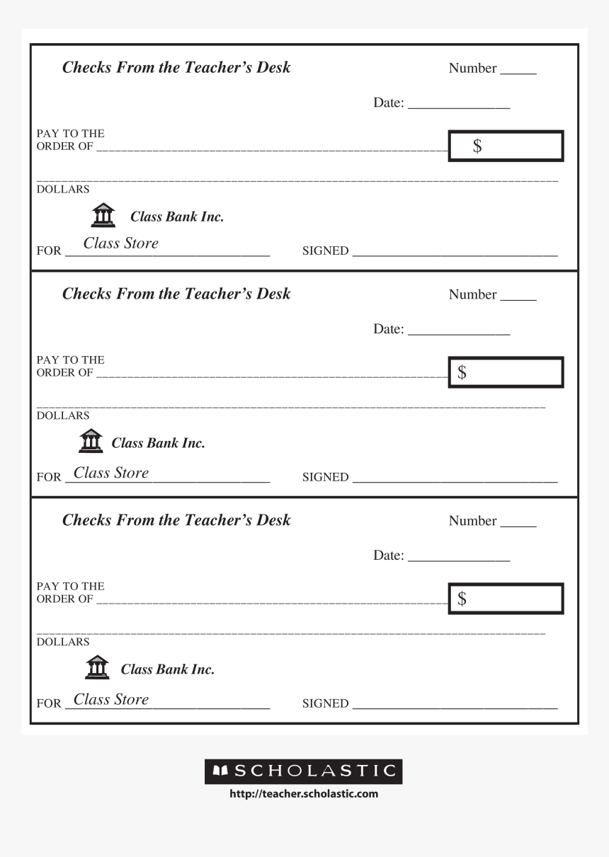 Blank Check Main Image - Editable Fillable Blank Check Template, HD Png Download, Free Download