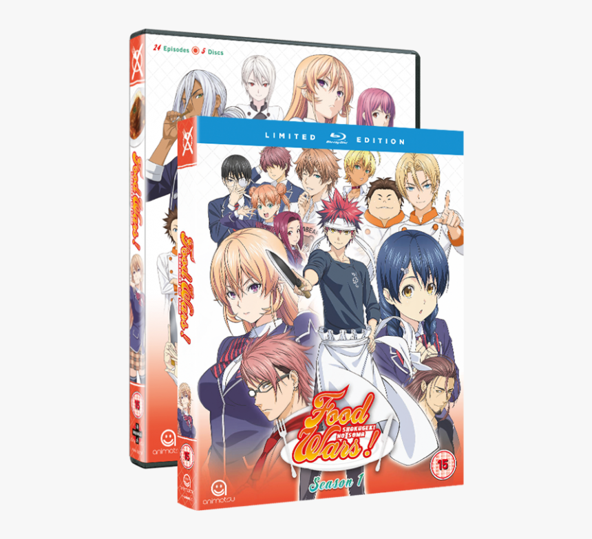 Food Wars Season 1 Dvd, HD Png Download, Free Download