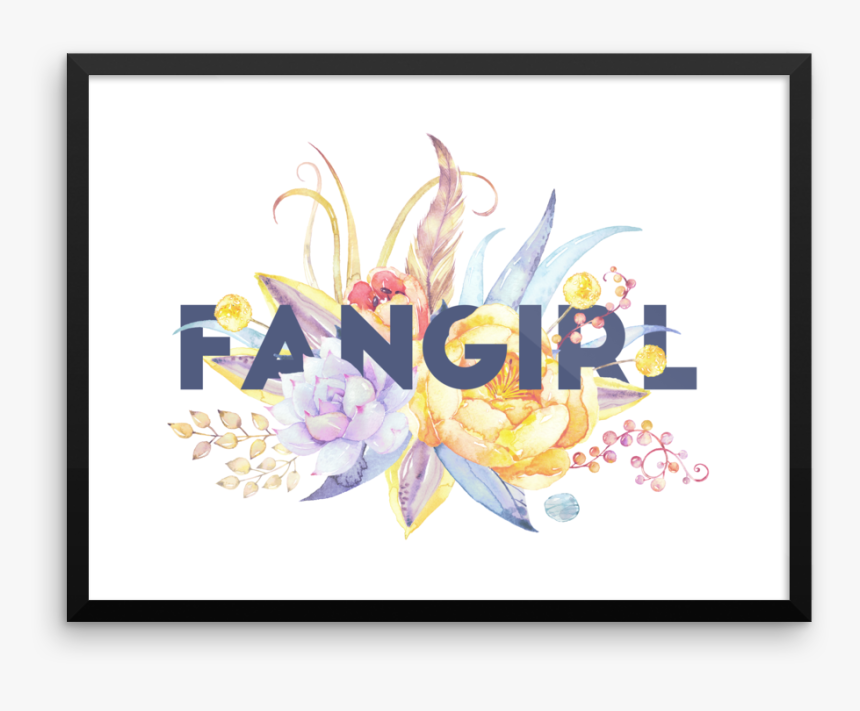Fangirl Floral Art Print - Iris, HD Png Download, Free Download