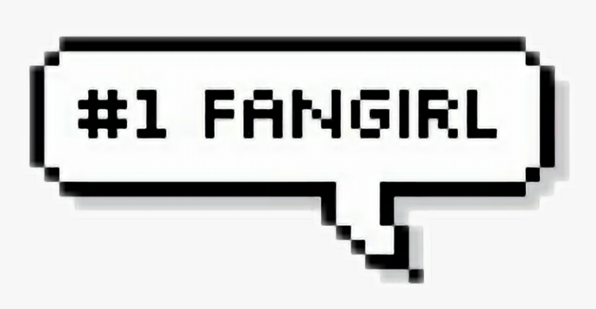 #fangirl - Bubble Text Png, Transparent Png, Free Download