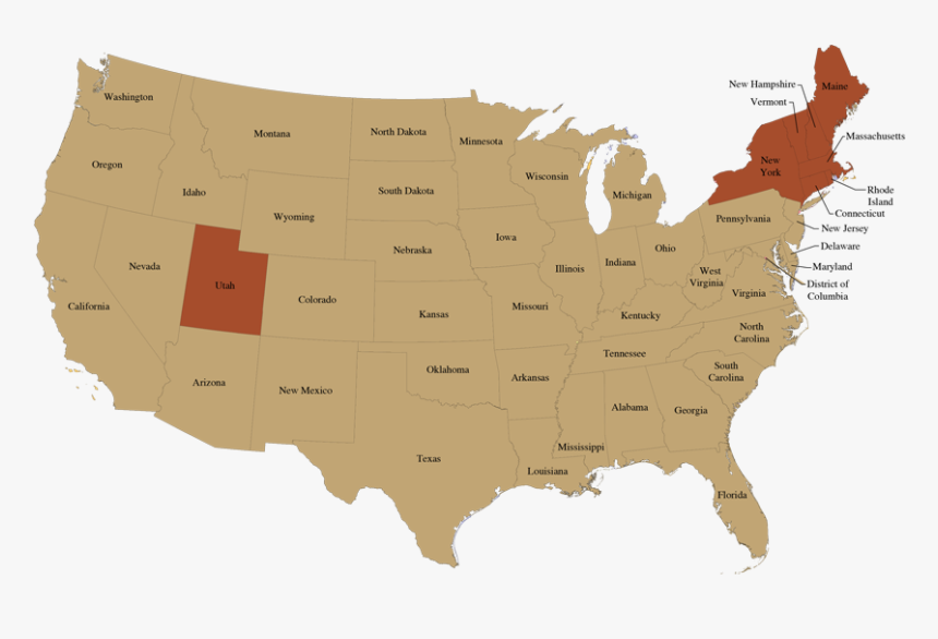 Lds Church History Map - Cdc Obesity Map 2017, HD Png Download, Free Download