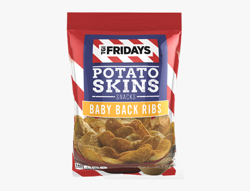 I Friday"s Potato Skins Baby Back Ribs - Tgi Fridays Loaded Potato Skin Chips, HD Png Download, Free Download