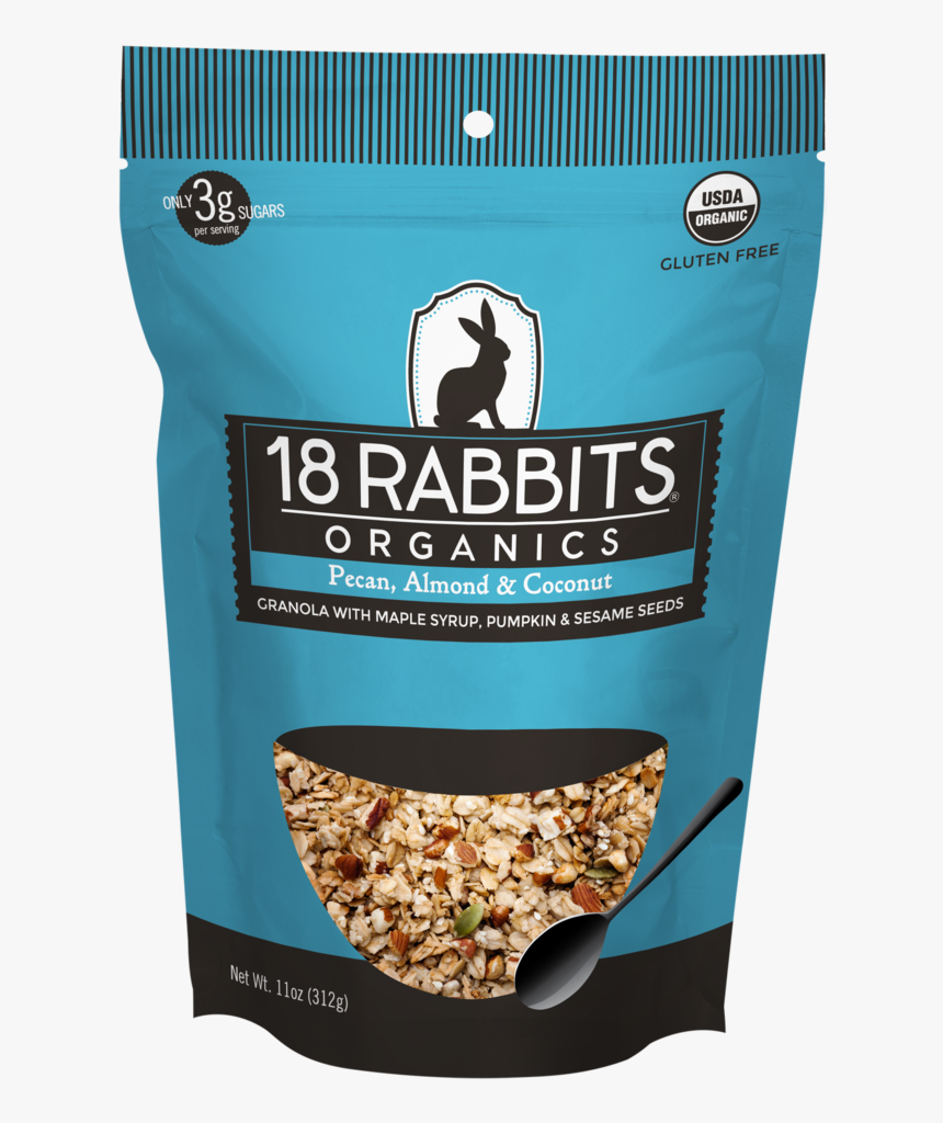 Pecan, Almond & Coconut Granola - 18 Rabbits, HD Png Download, Free Download
