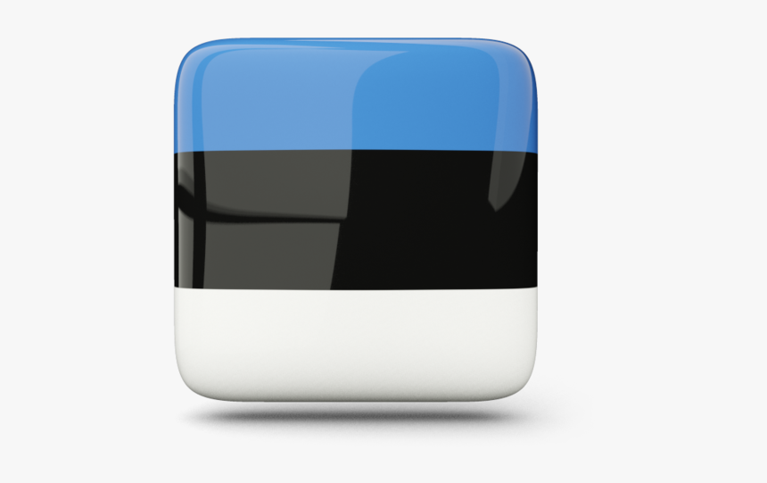 Glossy Square Icon - Estonian Flag Png, Transparent Png, Free Download