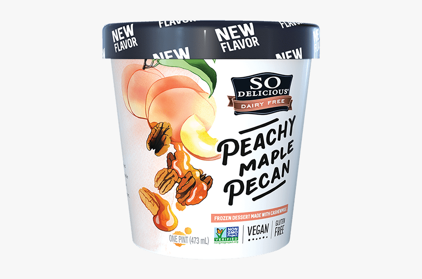 Peachy Maple Pecan Cashewmilk Frozen Dessert"
 Class="pro-xlgimg - So Delicious Ice Cream Peachy Maple Pecan, HD Png Download, Free Download