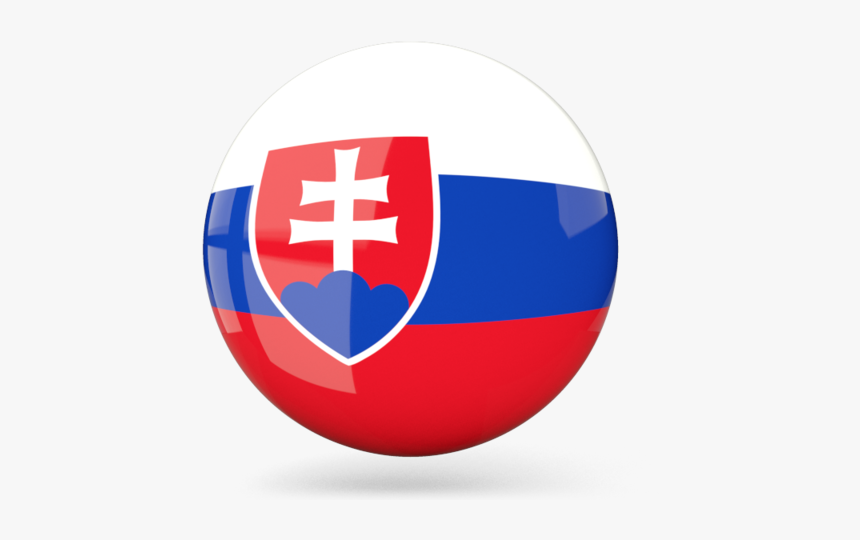 Glossy Round Icon - Slovakia Flag Icon Png, Transparent Png, Free Download