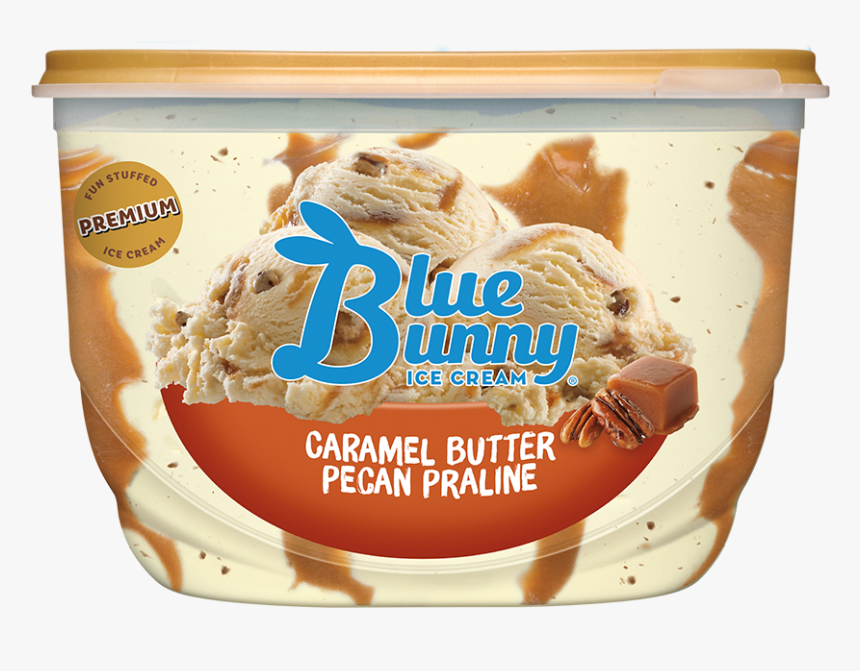 Caramel Butter Pecan Praline - Blue Bunny Caramel Butter Pecan Praline, HD Png Download, Free Download