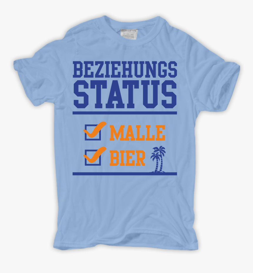 Männer T-shirt Beziehungsstatus Malle Bier - Active Shirt, HD Png Download, Free Download