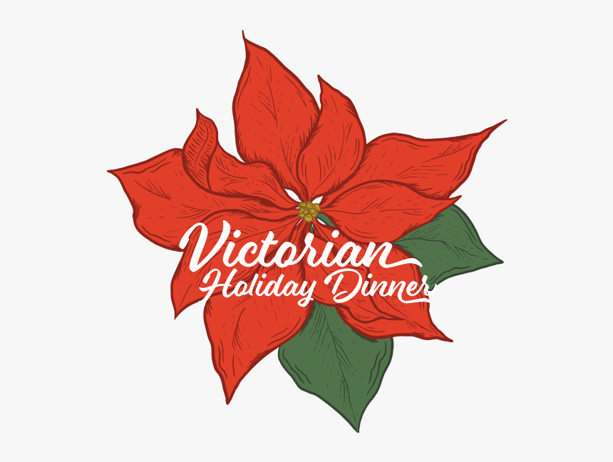 Victorian Holiday Dinner - Poinsettia, HD Png Download, Free Download