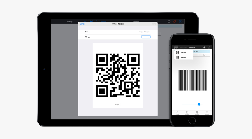 Qr Code Scanner,qr Code Reader - Ipad Bar Code, HD Png Download, Free Download