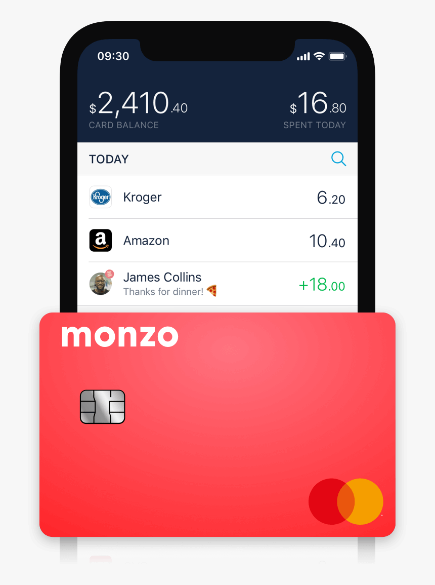 Monzo Bank, HD Png Download, Free Download