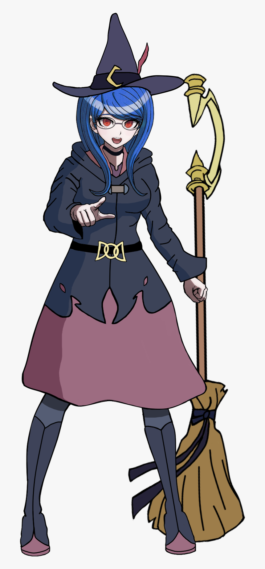 Witch Sprite Edits Danganronpa, HD Png Download, Free Download