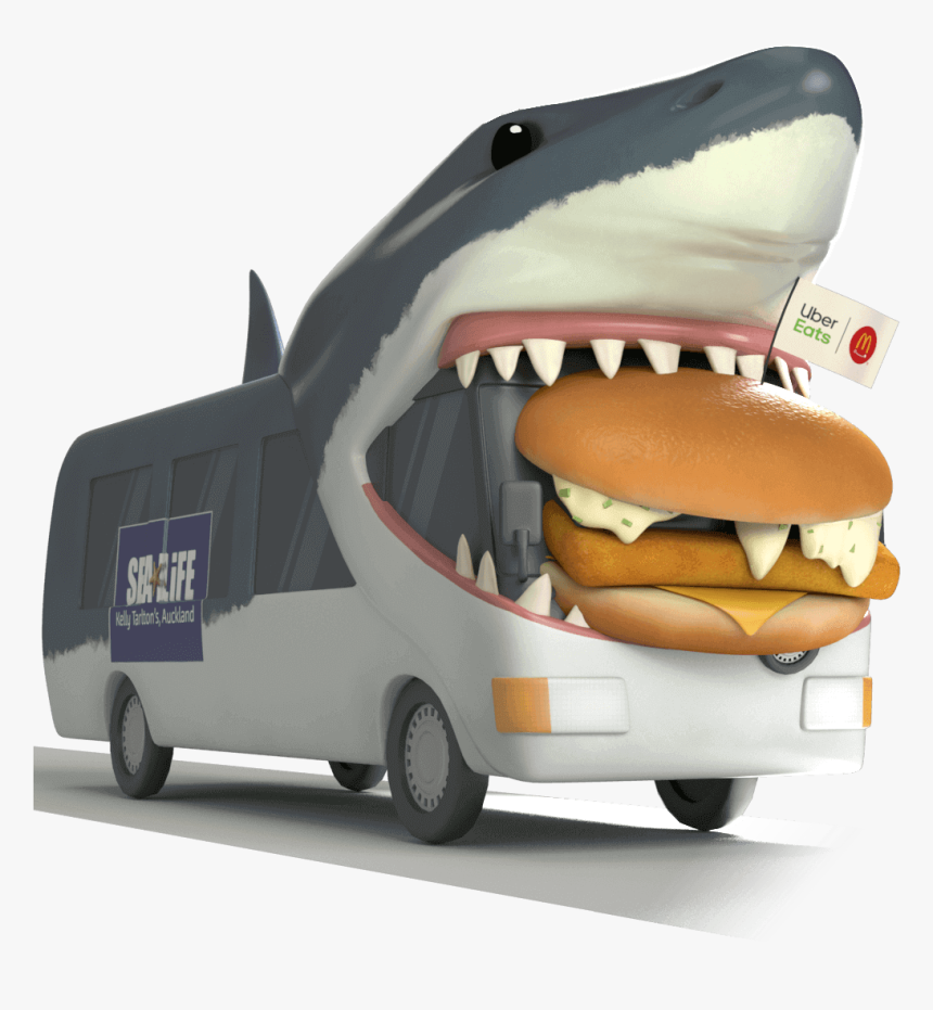 Uber Eats Shark Bait, HD Png Download, Free Download