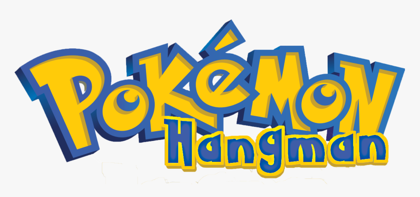 Pokemon Hangman Title Header - Pokemon Logo Gif Transparent, HD Png Download, Free Download
