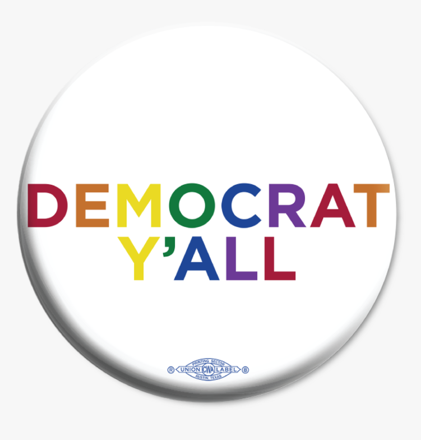Democrat Y"all Rainbow Text - Help Portrait, HD Png Download, Free Download