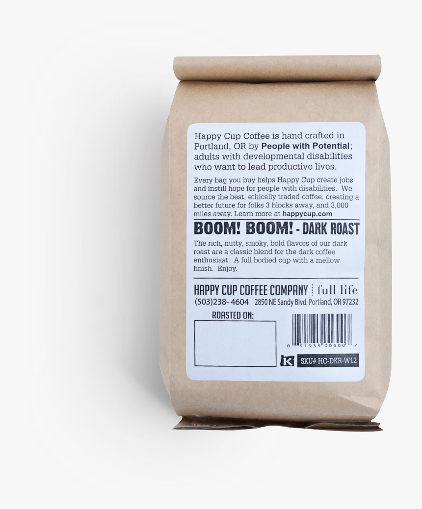 Happy Cup - Boom Boom - Back - Grated Parmesan, HD Png Download, Free Download