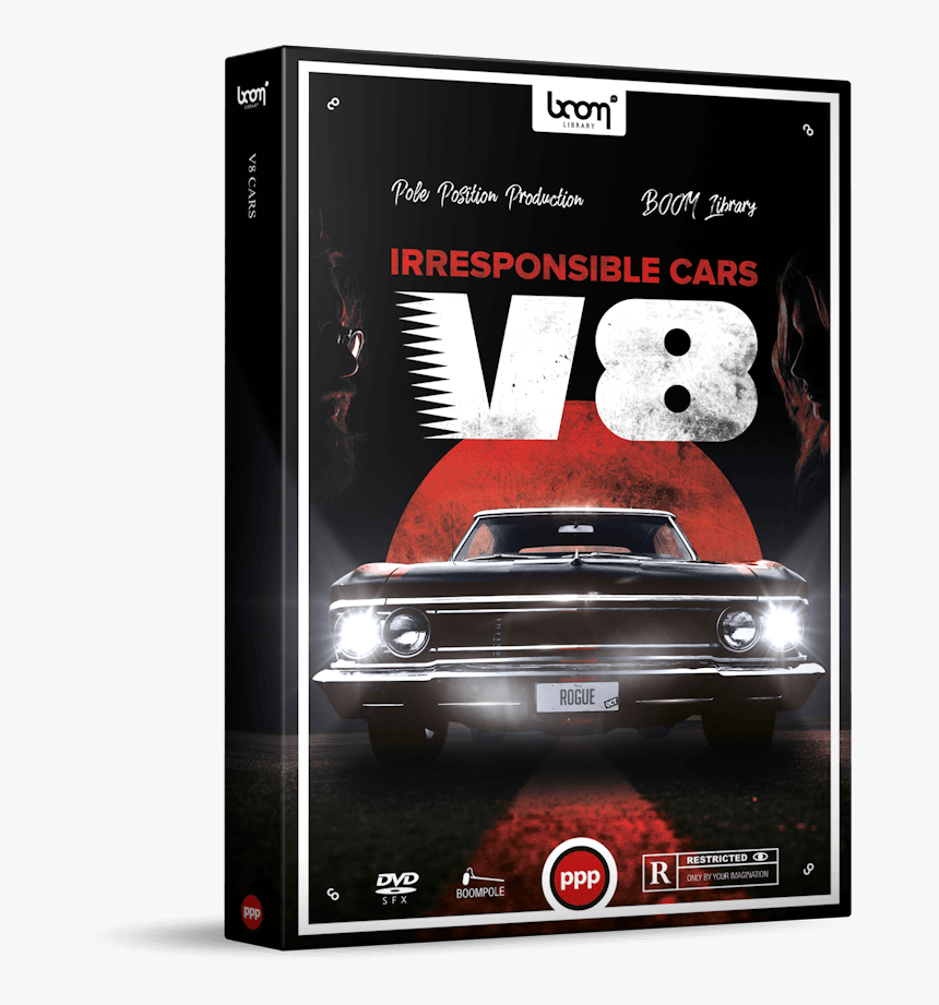 Cars V8 Sound Effects Library Product Box - Sound Effect, HD Png Download, Free Download