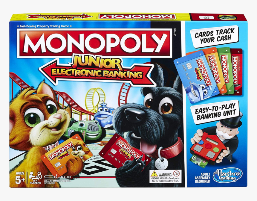 Monopoly Junior Electronic Banking Board Game For The - Toy Game Play Board, HD Png Download, Free Download