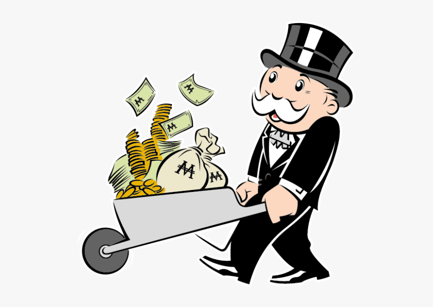 Monopoly Man Running With Money Png - bmp-noodle