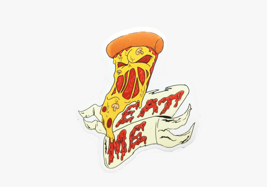 Eat Me Pizza Sticker - Illustration, HD Png Download, Free Download